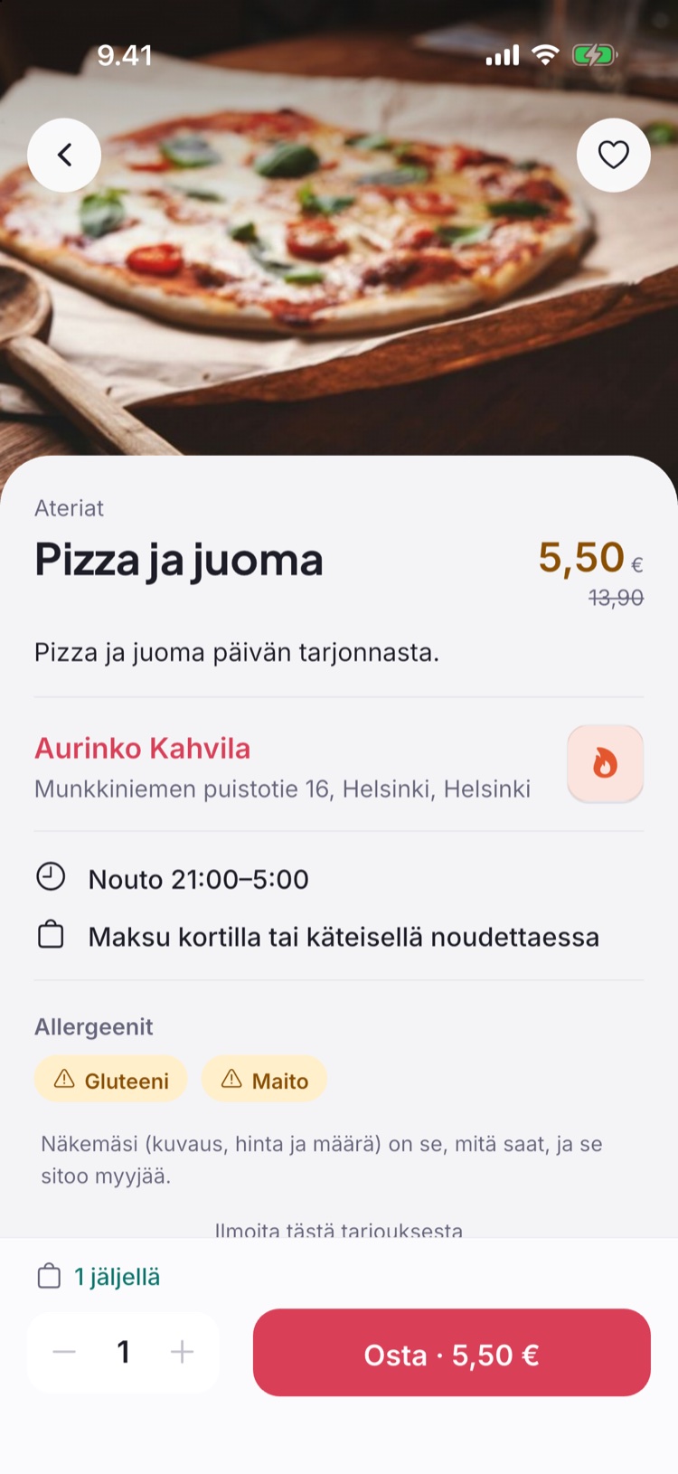 mazgo-sovelluksen tarjous